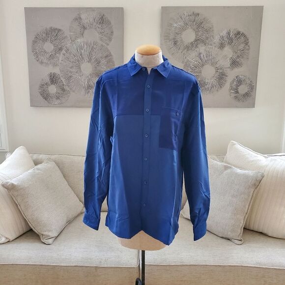 Inc International Pieced Button-Up Long Sleeve Shirt - Picture 3 of 15